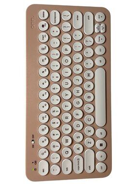 ONN Pink Compact Wireless Keyboard Typewriter Style - Like New